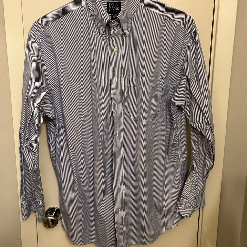 Jos. A Banks Travelers Button Down Shirt 16 1/2 x 35 #2